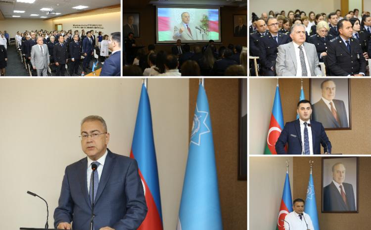 Mərkəzi Gömrük Hospitalında Ulu öndər Heydər Əliyevin 100 illliyinə həsr olunmuş təntənəli yığıncaq keçirilib 