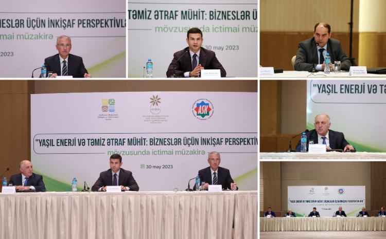 "Yaşıl enerji" və təmiz ətraf mühit mövzusunda ictimai müzakirə təşkil olunub 