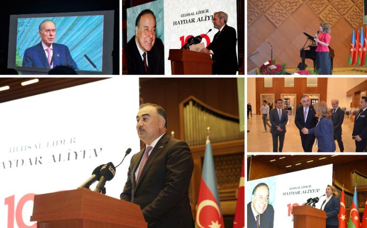 Ankarada Ümummilli lider Heydər Əliyevin 100 illik yubileyinə həsr olunmuş tədbir baş tutub 