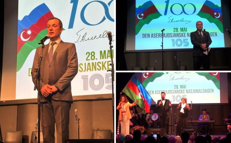 Osloda Azərbaycanın Müstəqillik Günü və Heydər Əliyevin 100 illik yubileyi təntənə ilə qeyd edilib 