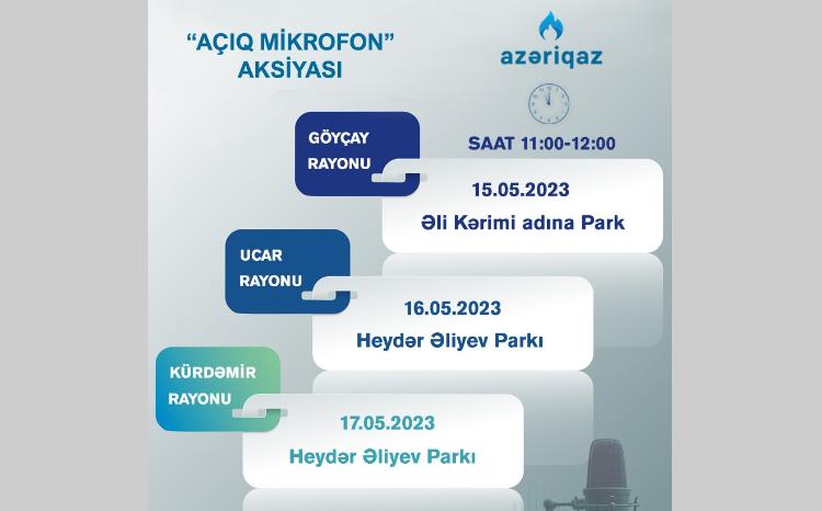 SOCAR "Azəriqaz" İB-nin "Açıq mikrofon" aksiyası davam edir 