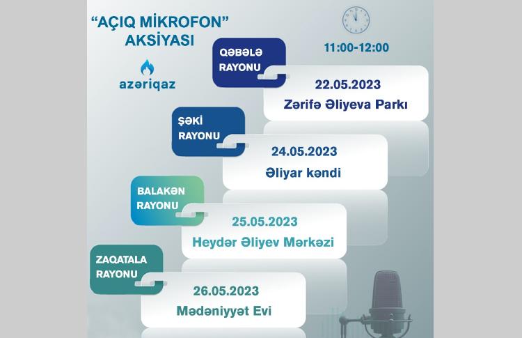 SOCAR "Azəriqaz" İB-nin "Açıq mikrofon" aksiyası davam edir 