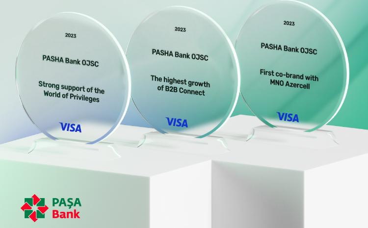 "PAŞA Bank" "Visa" beynəlxalq ödəniş sistemi tərəfindən mükafatlandırılıb 