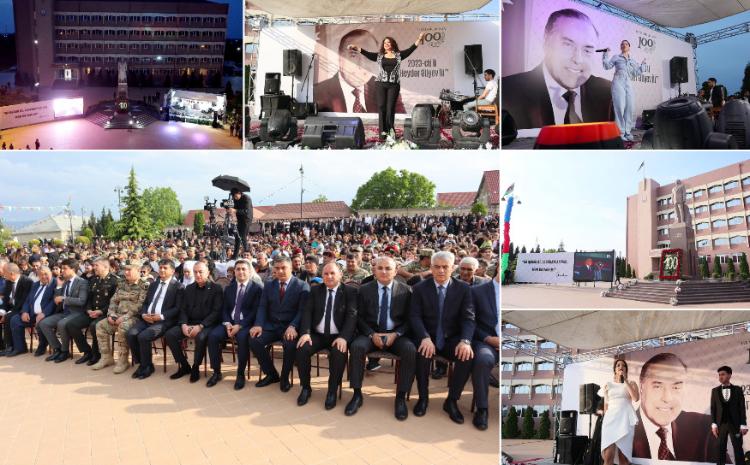 Göygöldə Ulu Öndər Heydər Əliyevin anadan olmasının 100-cü ildönümünə həsr olunan konsert proqramı təşkil olunub 