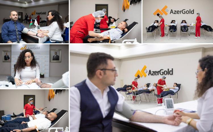 В ЗАО «AzerGold» состоялась акция по сдаче крови, приуроченная к 100-летнему юбилею Общенационального Лидера Гейдара Алиева 