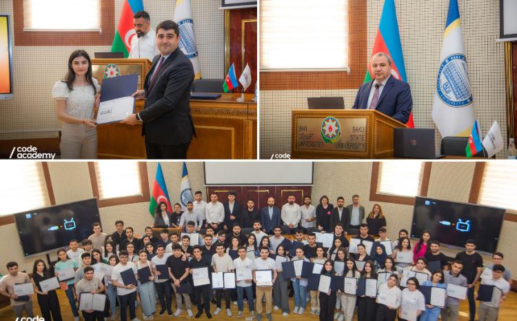 Code Academy tərəfindən BDU-da icra olunan #codeforfuture layihəsinin məzun günü keçirildi 