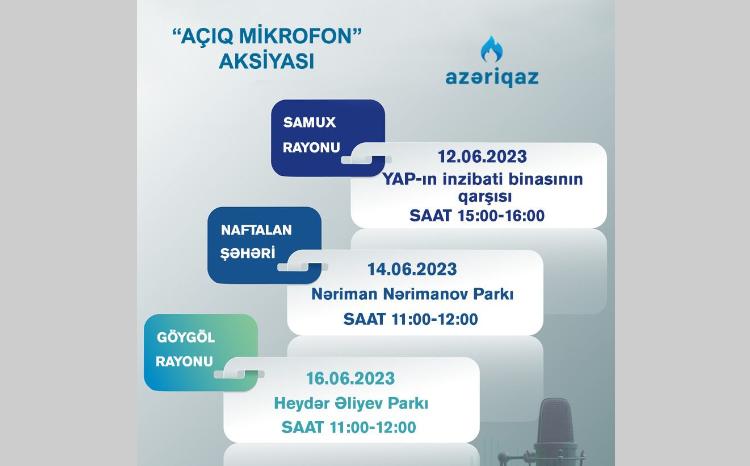 SOCAR "Azəriqaz" İB-nin "Açıq mikrofon" aksiyası davam edir 