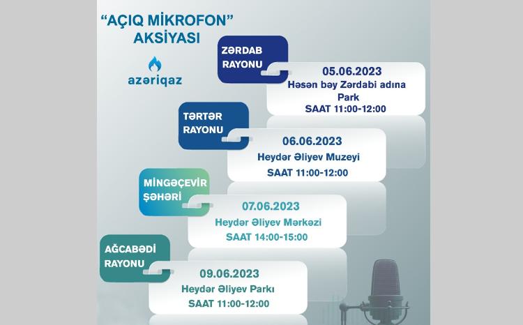 SOCAR "Azəriqaz" İB-nin "Açıq mikrofon" aksiyaları davam edir 