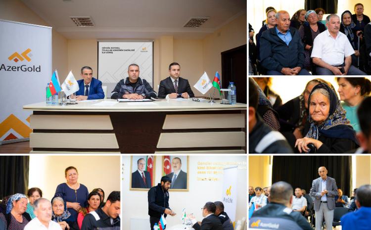 ЗАО «AzerGold» провело очередную встречу с жителями села Тюлаллар Гейгельского района 
