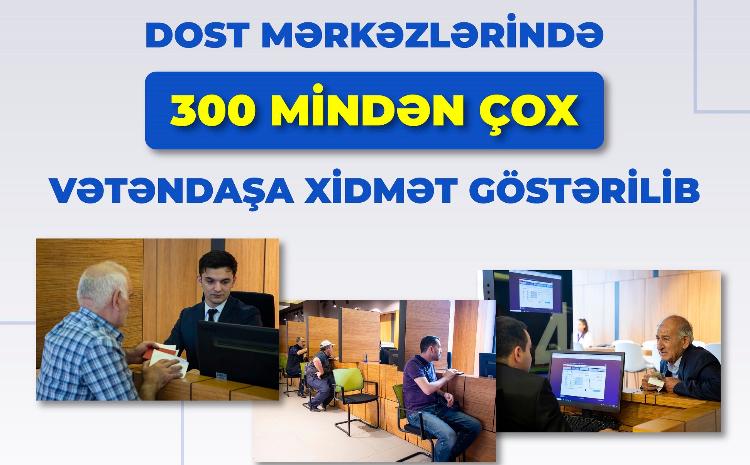 DOST mərkəzlərində son 5 ayda 300 mindən çox vətəndaşa xidmət göstərilib 
