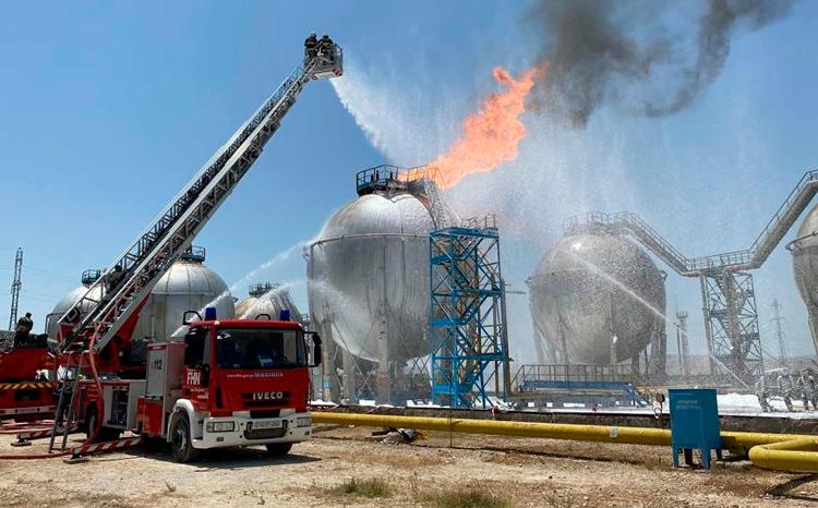 Yanğın baş verdiyi ərazidə atmosfer havasında aparılan ölçmə işlərinin nəticələri məlum olub 