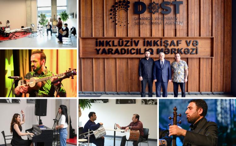 Tanınmışlar DOST İnkluziv İnkişaf və Yaradıcılıq Mərkəzinin səhnəsində 