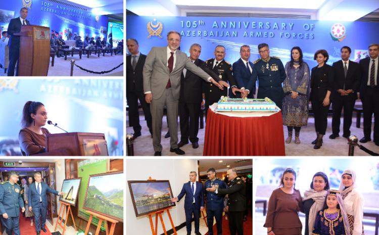 Azərbaycan Silahlı Qüvvələrinin 105 illik yubileyi Pakistanın İslamabad şəhərində təntənəli qeyd olundu 