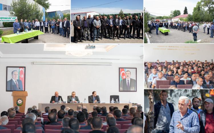 "Aqroservis" ASC taxıl biçininə hazırlıqla bağlı mexanizatorlarla görüşləri uğurla yekunlaşdırıb 