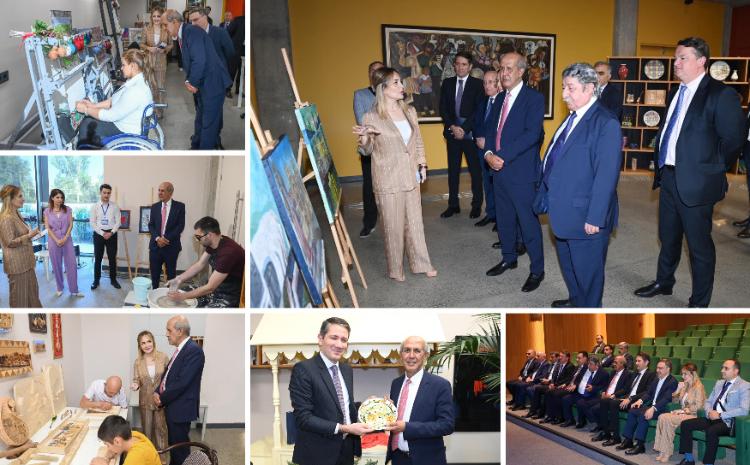 Ümumdünya Əqli Mülkiyyət Təşkilatının nümayəndə heyəti DOST İnklüziv İnkişaf və Yaradıcılıq Mərkəzində olub 