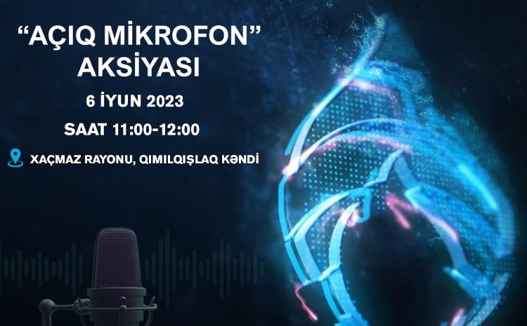SOCAR "Azəriqaz" İB-nin "Açıq mikrofon"u Xaçmazda qurulacaq 