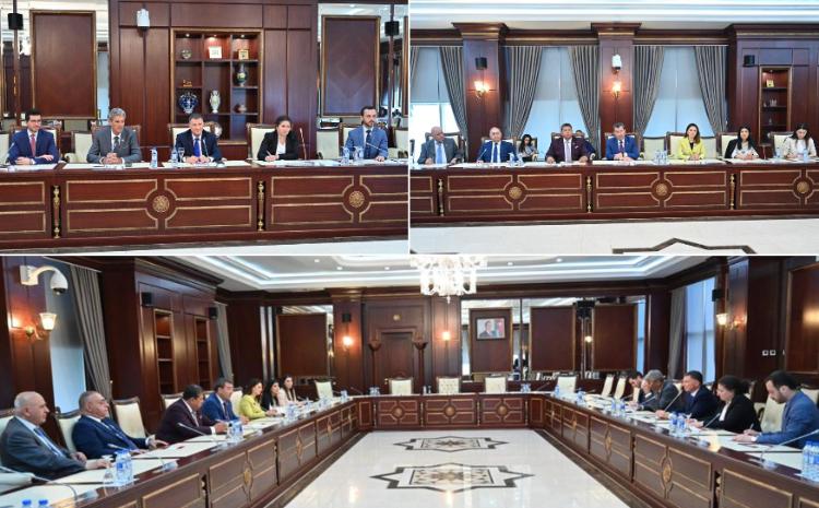 İsrail Knessetinin nümayəndə heyəti ilə görüşdə 