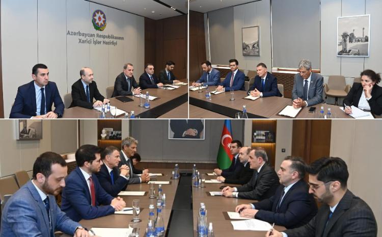 Xarici işlər naziri Ceyhun Bayramov İsrail Knessetinin nümayəndə heyəti ilə görüşüb 