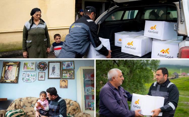 ЗАО "AzerGold" навестило семьи шехидов в Дашкесанском районе по случаю Гурбан байрамы 