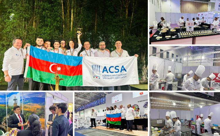 Milli Kulinariya Komandası BƏƏ-də keçirilən beynəlxalq yarışmada gümüş və bürünc medallar qazanıb 