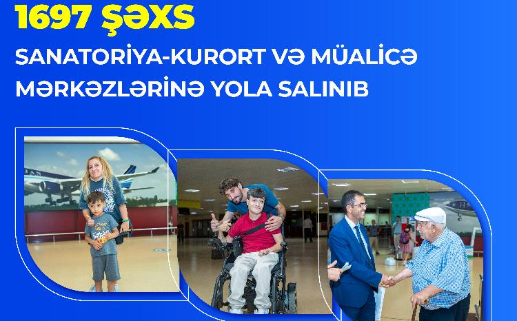 Bu ilin altı ayında 1697 şəxs sanatoriya-kurort və müalicə mərkəzlərinə yola salınıb 