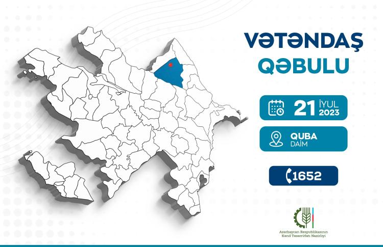 Nazir Məcnun Məmmədov Qubada vətəndaşları qəbul edəcək 