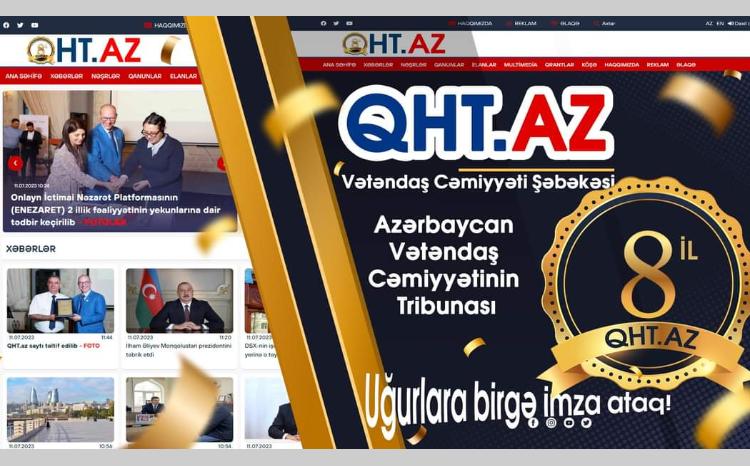 QHT.az saytının 8 yaşı tamam olur 