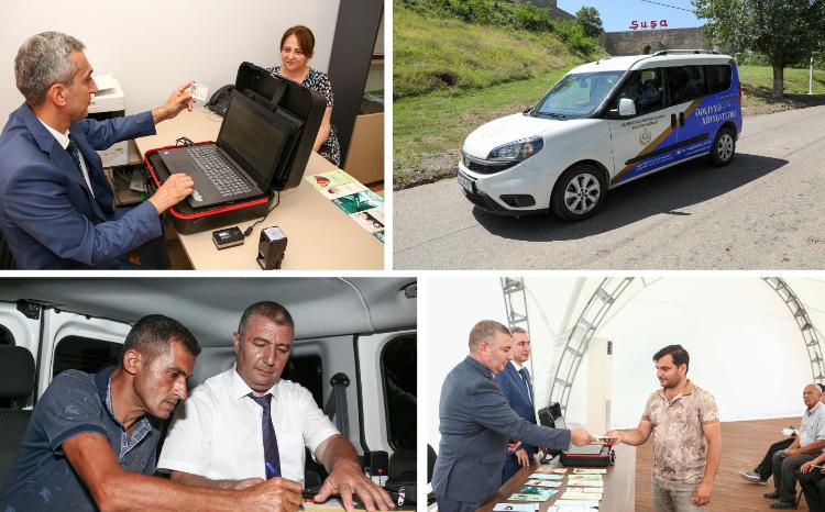Qarabağ və Şərqi Zəngəzurda səyyar ədliyyə xidmətləri təşkil edilib 