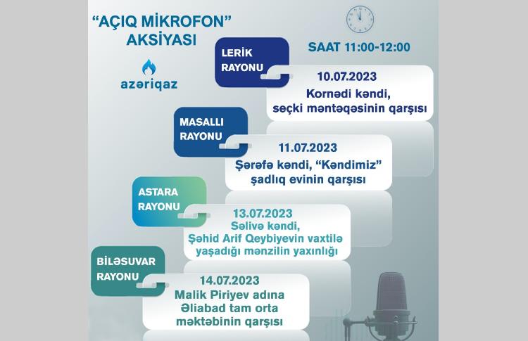 SOCAR "Azəriqaz" İB-nin "Açıq mikrofon" aksiyası davam edir 