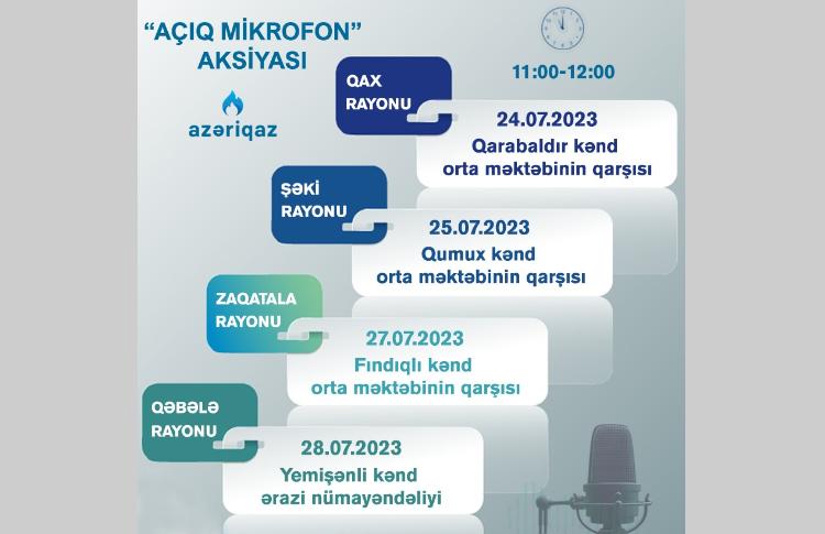 SOCAR "Azəriqaz" İB-nin "Açıq mikrofon" aksiyası davam edir 