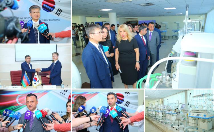 Koreya hökuməti ölkəmizə tibbi avadanlıqlar ianə edib 