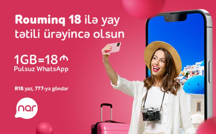 "Nar" introduces favorable roaming: Free chat on Whatsapp 