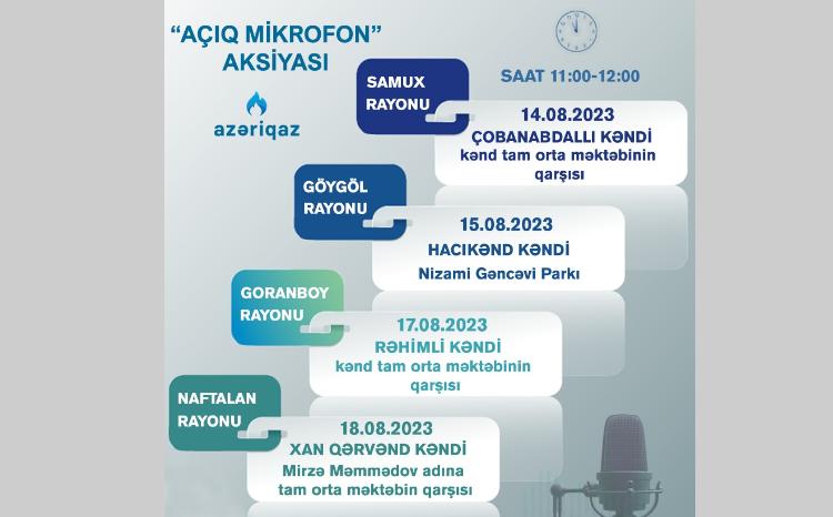 "Azəriqaz" İB-nin "Açıq mikrofon" aksiyası davam edir 