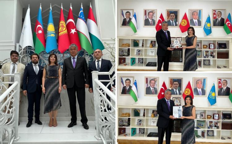 Gunay Afandiyeva met with the Secretary general of TURKSOY Sultan Raev 