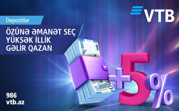 VTB (Azerbaijan) raised rates on deposits in manats 