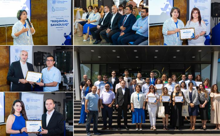 Jurnalistlər üçün "Rəqəmsal Savadlılıq" təliminin bağlanış mərasimi baş tutub 