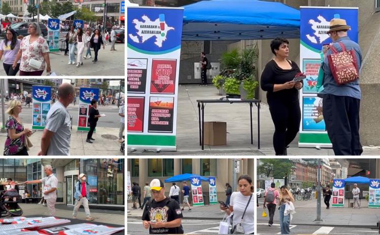 В Toронто состоялась информационная акция, разоблачающая недопустимые действия Армении 