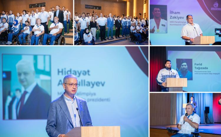 Dünya və Avropa çempionatlarına yola düşəcək paralimpiyaçılarla görüş keçirilib 