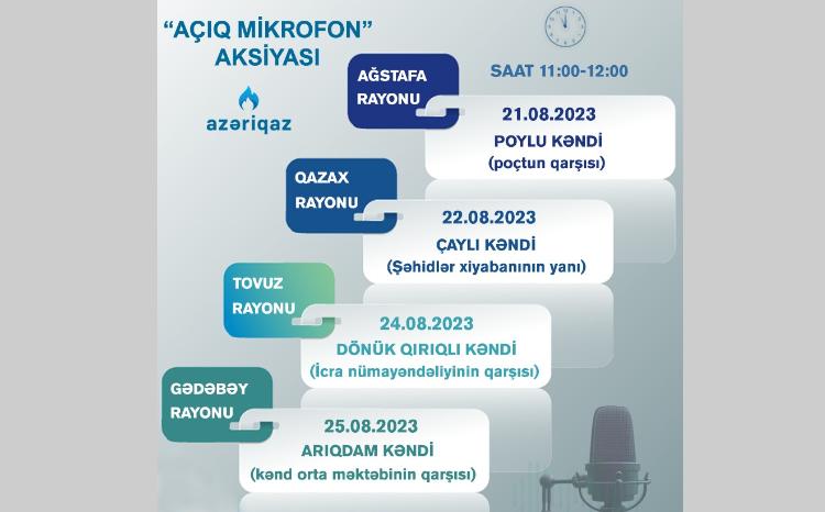 SOCAR "Azəriqaz" İB-nin "Açıq mikrofon" aksiyası davam edir 