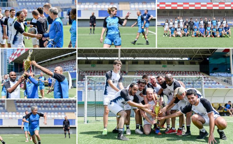 Şahmatçıların futbol matçında 14 qol vuruldu 