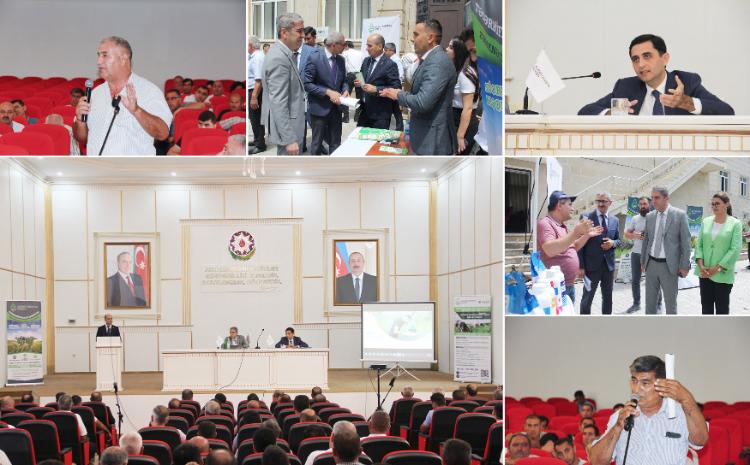 Göyçayda "Dayanıqlı fermer fəaliyyəti üçün aqrar sığorta" mövzusunda regional tədbir keçirilib 