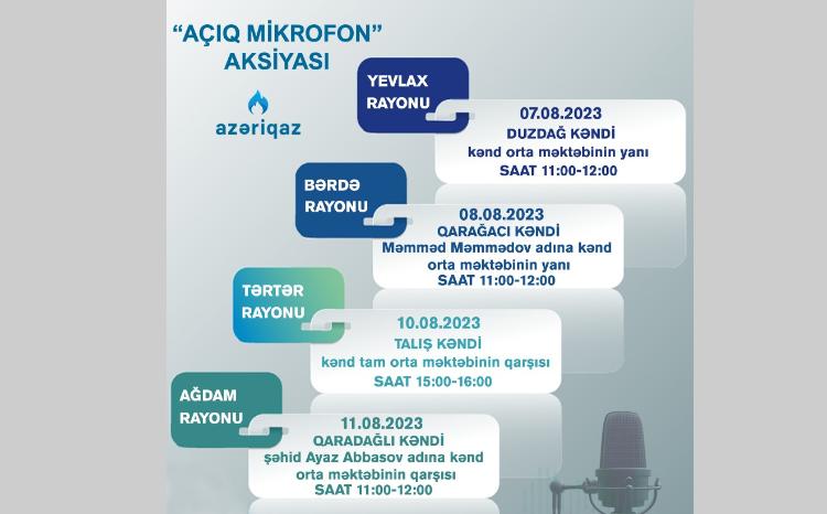 SOCAR "Azəriqaz" İB-nin "Açıq mikrofon" aksiyası davam edir 