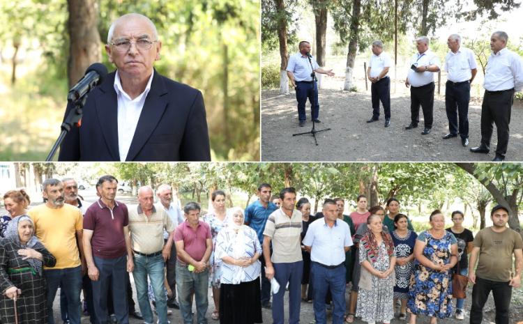 Tovuz rayonunun Dönük Qırıqlı kənd sakinlərinin qaz təchizatı ilə bağlı problemləri dinlənildi 