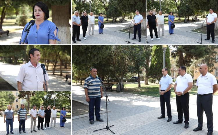Gəncə şəhərində sahibkarlarla görüş keçirildi 