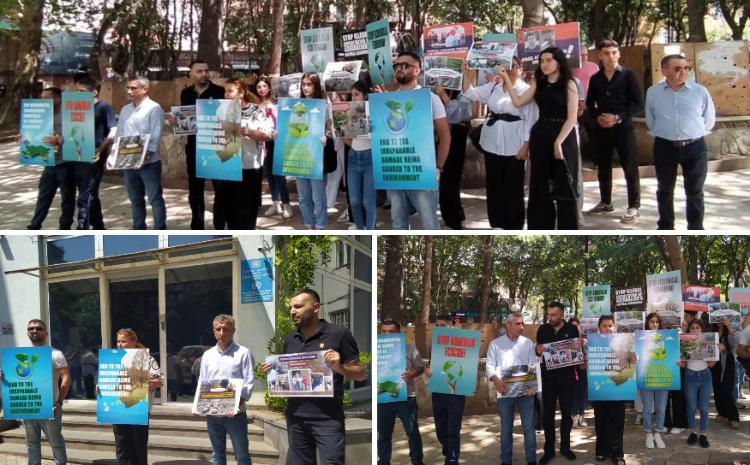 Gürcüstandakı icmamız BMT-nin Tbilisidəki nümayəndəliyi önündə etiraz səsini ucaldıb 