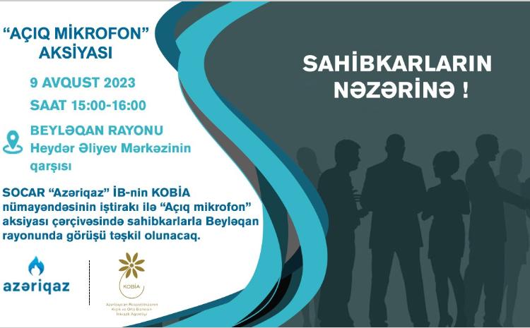 Sahibkarlarla növbəti görüş Beyləqan rayonunda keçiriləcək 