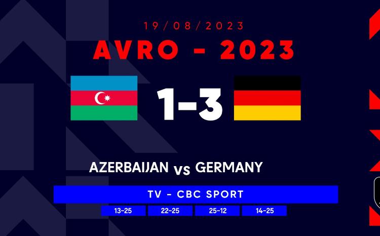 Qadın voleybolçulardan ibarət millimiz meydan sahibi Almaniya məğlub olub 