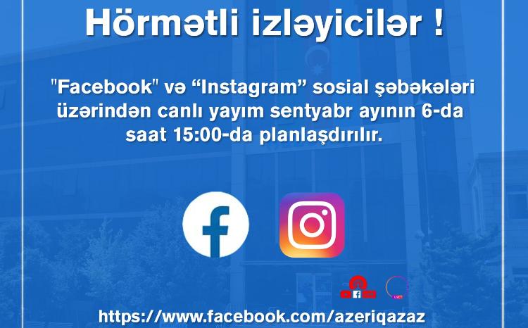 "Azəriqaz" İB rəhbərliyinin növbəti canlı yayımı planlaşdırılır 