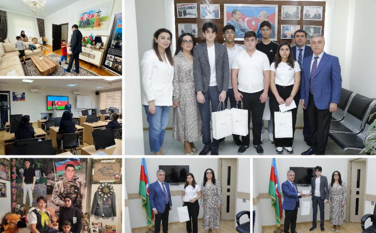 Ali məktəbə daxil olan və I sınfə gedən şəhid övladları mükafatlandırılıb 