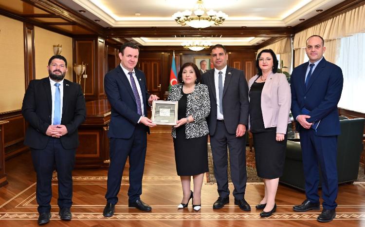 Milli Majlis Chair Sahiba Gafarova Receives Members of Israel-Azerbaijan Friendship Group 